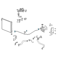 OEM Saturn Inlet Hose Clamp Diagram - 11570614