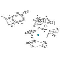 OEM 2007 Toyota 4Runner Cup Holder Diagram - 66991-60020-B1