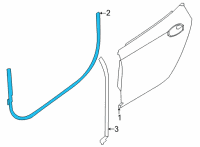 OEM 2022 BMW M8 Gran Coupe DOOR WEATHERSTRIP Diagram - 51-76-8-739-183