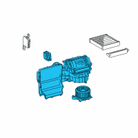 OEM 2019 Toyota Sienna Blower Assembly Diagram - 87130-08112