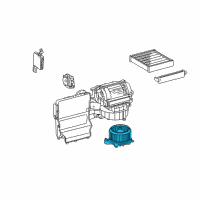 OEM 2020 Toyota Sienna Fan & Motor Diagram - 87103-08110