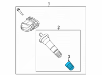 OEM 2017 Lincoln MKX Valve Cap Diagram - F2GZ-1A163-A