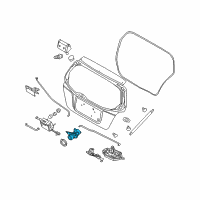 OEM 2010 Chevrolet Aveo5 Lock Cylinder Diagram - 93745838