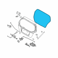 OEM 2005 Chevrolet Aveo Weatherstrip Diagram - 96540965