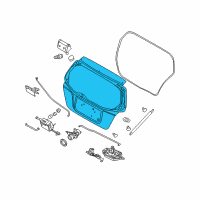 OEM 2004 Chevrolet Aveo Panel, Lift Gate Diagram - 96476668