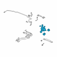 OEM 2005 Acura RSX Knuckle, Left Rear Diagram - 52215-S6M-A50