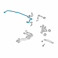 OEM 2003 Acura RSX Spring, Rear Stabilizer (19Mm) Diagram - 52300-S6M-A01