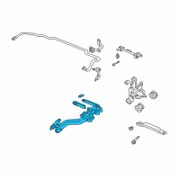 OEM 2002 Acura RSX Arm, Left Rear Trailing Diagram - 52371-S6M-A01