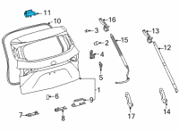 OEM 2021 Toyota Sienna Hinge Diagram - 68820-0E230