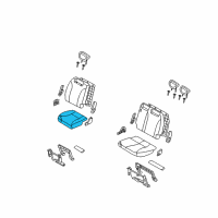 OEM 2006 Kia Sedona Cushion Assembly-3RD Seat Diagram - 892004D132KS8