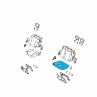 OEM 2008 Kia Sedona Cushion Assembly-3RD Seat Diagram - 891004D142KS2