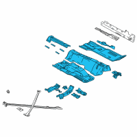 OEM Ford Thunderbird Floor Pan Diagram - 1W6Z7611135AA