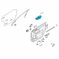 OEM 2007 Kia Amanti Power Window Sub Switch Assembly Diagram - 935753F45526