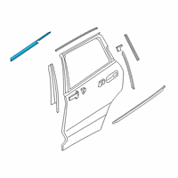 OEM 2021 BMW X7 WINDOW CAVITY SEAL REAR DOOR Diagram - 51-35-7-431-139