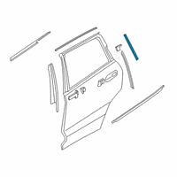 OEM BMW COVER, WNDW FRAME, C-COLUMN, DO Diagram - 51-35-7-429-413