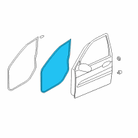 OEM 2005 Kia Sorento WEATHERSTRIP-Front Door Opening Diagram - 821103E000