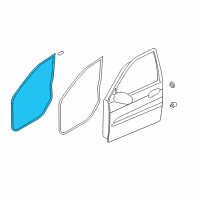 OEM Kia WEATHERSTRIP Assembly-Front Door Side Diagram - 821303E001