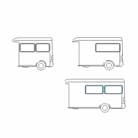 OEM 2003 Dodge Sprinter 2500 WEATHERSTRIP-Window Opening Diagram - 5122354AA