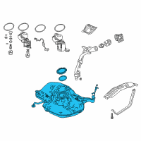 OEM 2018 Honda Civic Tank Set, Fuel Diagram - 17044-TEG-A02