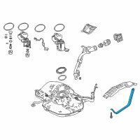 OEM 2020 Honda Civic Band, Fuel Tank Mounting Diagram - 17521-TEG-A00