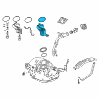 OEM 2018 Honda Civic Module, Fuel Pump Diagram - 17045-TEG-A00