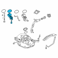 OEM 2019 Honda Civic Filter Set, Fuel Diagram - 17048-TEG-A00