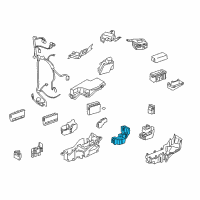 OEM 2009 Lexus GS450h Block Assembly, Relay Diagram - 82660-30A40