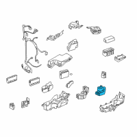 OEM 2013 Lexus IS F Block Assembly, Relay Diagram - 82660-30A00