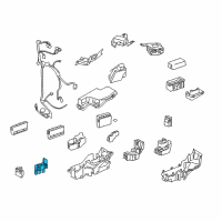 OEM Lexus GS450h Block Assembly, Relay Diagram - 82660-30A50