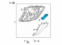 OEM Chrysler Pacifica Lamp-Overhead Console Diagram - 68370832AA
