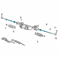 OEM 2014 Chevrolet SS Inner Tie Rod Diagram - 92274700