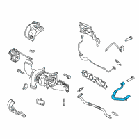 OEM 2021 Hyundai Veloster N Pipe & Hose Assembly-T/C Water DRA Diagram - 28250-2GTB1