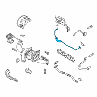 OEM Hyundai Veloster N Pipe-Oil Feed Diagram - 28240-2GTB1