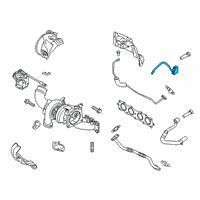 OEM 2022 Hyundai Veloster N Pipe & Hose Assembly-T/C WATERFEED Diagram - 28260-2GTB1