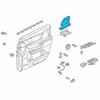 OEM 2013 Honda Odyssey Armrest Assembly, Left Front Door Lining (Dark Atlas Gray) Diagram - 83552-TK8-A01ZB
