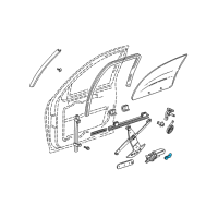 OEM 1993 Oldsmobile Cutlass Supreme Hdl Asm-Front Door Window Regulator *Black Diagram - 10110735