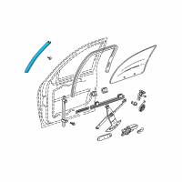 OEM 1998 Pontiac Trans Sport Weatherstrip-Rear Diagram - 16630666