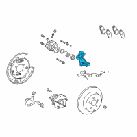 OEM 2015 Lexus RX450h Mounting, Rear Disc Brake Diagram - 47822-48101