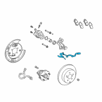 OEM 2014 Lexus RX450h Wire, Skid Control Sensor Diagram - 89516-0E030