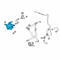 OEM Cadillac Reservoir Tank Diagram - 84228040