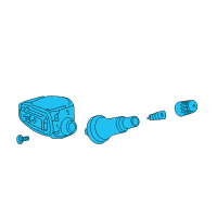 OEM Cadillac XT4 Tire Pressure Sensor Diagram - 13512347