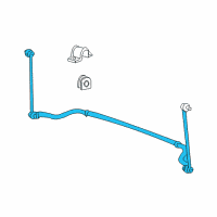 OEM 2005 Pontiac Grand Prix Shaft-Front Stabilizer Diagram - 10346886