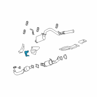 OEM Chevrolet Silverado 3500 HD Converter & Pipe Hanger Diagram - 25806832