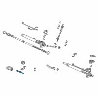 OEM 1997 Honda Civic End Set, Rack Diagram - 53010-S04-000