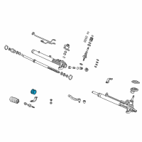 OEM 1996 Honda Civic Cushion B, Power Steering Rack Diagram - 53436-S04-J50