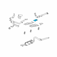 OEM GMC Yukon XL 1500 Shield Asm-Exhaust Front Heat (At Front Floor Panel) Diagram - 15169245