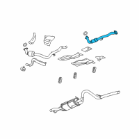 OEM 2008 GMC Yukon XL 2500 3Way Catalytic Convertor Assembly (W/ Exhaust Manifold P Diagram - 15092757