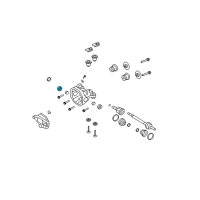 OEM 2009 Ford Explorer Sport Trac Axle Seals Diagram - 7L1Z-4A109-D