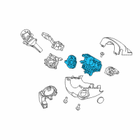 OEM 2013 Ford Escape Steering Sensor Assembly Diagram - DV6Z-3F791-D