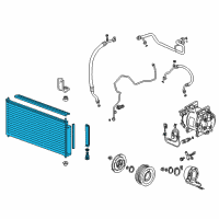 OEM 2010 Honda Insight Condenser Sub-Assy. Diagram - 80110-TM8-A01